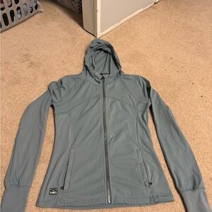 Kimes Ranch Gray Utility Jacket with Hood and Water-Resistant Fabric
